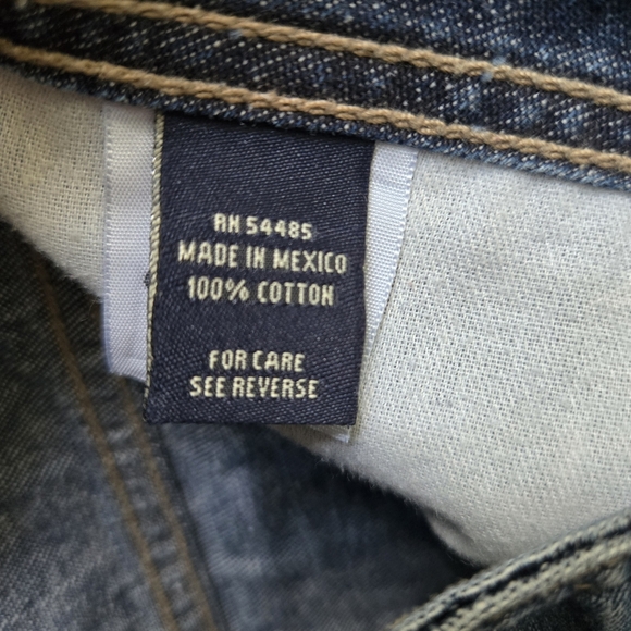 American Eagle Outfitters Dark Blue Flare Capri Jeans - Size 6 - Picture 2 of 8